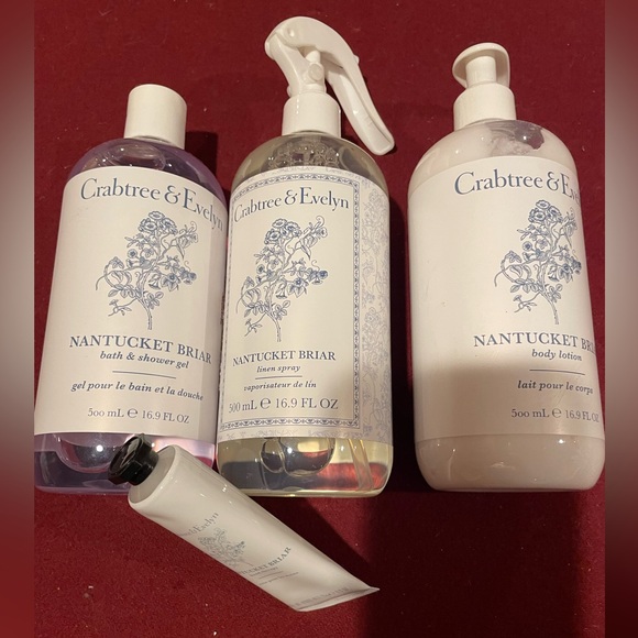 Crabtree & Evelyn Other - Crabtree & Evelyn, Nantucket Briar. Bath Shower Gel, Body Lotion, Linen Spray +